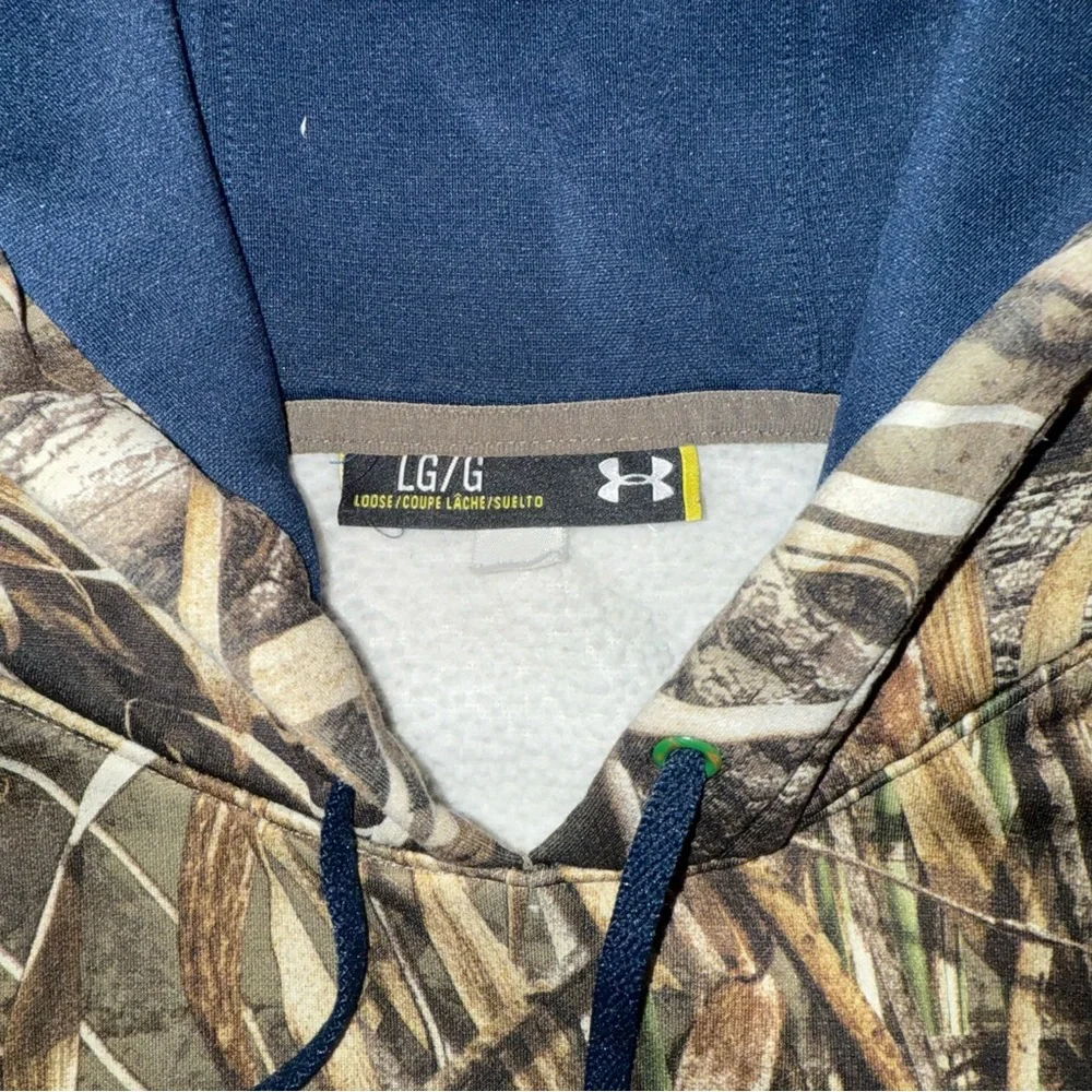 RealTree Max 5 Camouflage Under Armour Hoodie Sweatshirt Men’s Size Large - Picture 4 of 4
